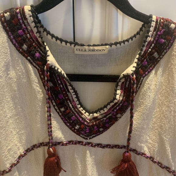 Ulla Johnson cotton tunic with silk trim - Picture 3 of 5
